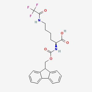 Chemical structure of Fmoc-Lys(Tfa)-OH