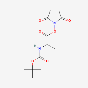 Chemical structure of Boc-Ala-OSu