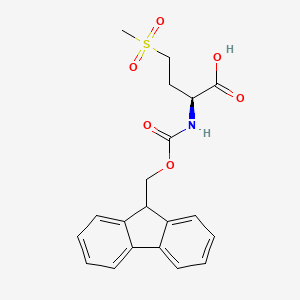 Chemical structure of Fmoc-Met(O2)-OH