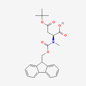 Chemical structure of Fmoc-N-Me-Asp(OtBu)-OH