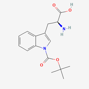 Chemical structure of H-Trp(Boc)-OH
