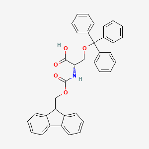 Chemical structure of Fmoc-Ser(Trt)-OH