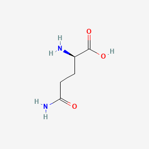 Chemical structure of H-D-Gln-OH