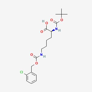 Chemical structure of Boc-Lys(2-Cl-Z)-OH