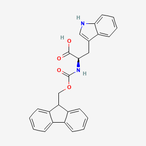 Chemical structure of Fmoc-D-Trp-OH