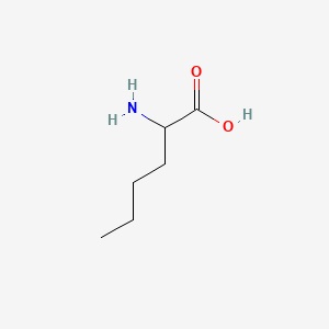 Chemical structure of H-DL-Nle-OH