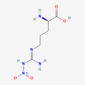 Chemical structure of H-D-Arg(NO2)-OH