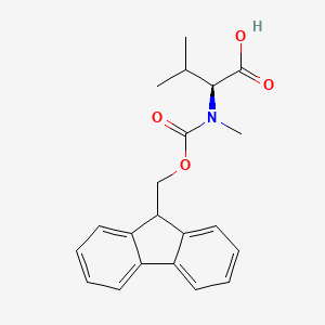 Chemical structure of Fmoc-N-Me-Val-OH