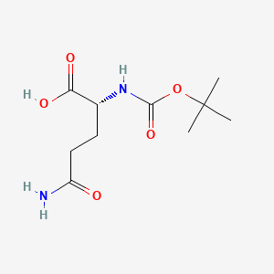 Chemical structure of Boc-D-Gln-OH