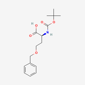 Chemical structure of Boc-HoSer(Bzl)-OH