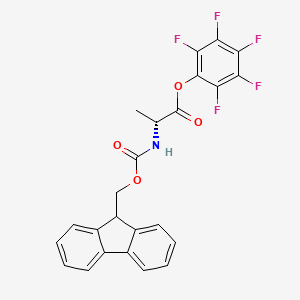 Chemical structure of Fmoc-D-Ala-OPfp