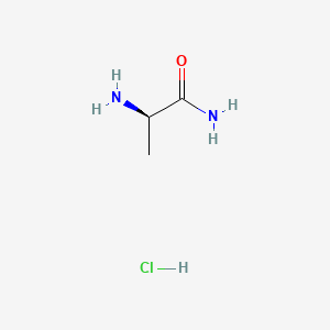 Chemical structure of H-D-Ala-NH2·HCl