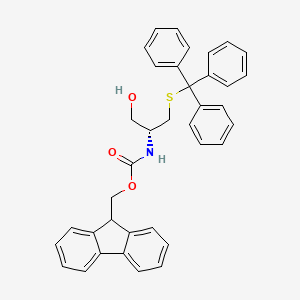 Chemical structure of Fmoc-Cys(Trt)-ol