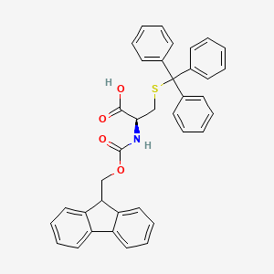 Chemical structure of Fmoc-D-Cys(Trt)-OH