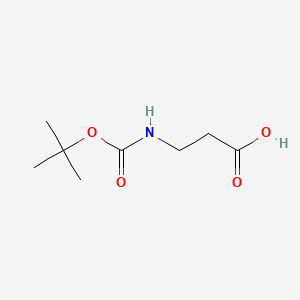Chemical structure of Boc-β-Ala-OH