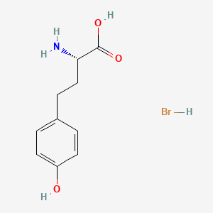 Chemical structure of H-HoTyr-OH?HBr