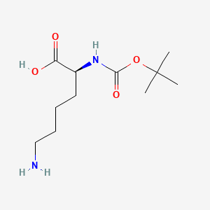 Chemical structure of H-Lys(Boc)-OH