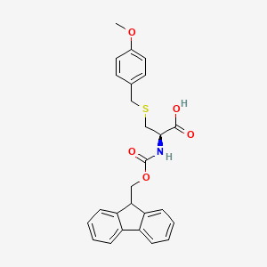 Chemical structure of Fmoc-Cys(pMeOBzl)-OH