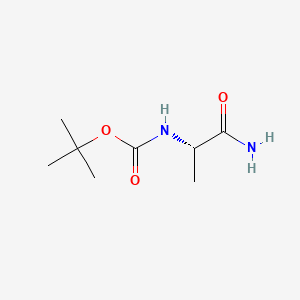 Chemical structure of Boc-Ala-NH2