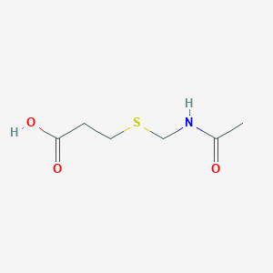 Chemical structure of Acm-thiopropionic acid