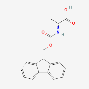 Chemical structure of Fmoc-D-Abu-OH
