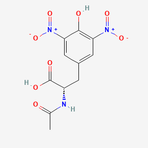 Chemical structure of Ac-Tyr(3,5-NO2)-OH
