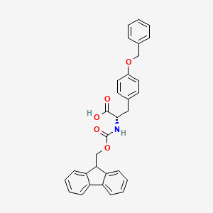 Chemical structure of Fmoc-Tyr(Bzl)-OH