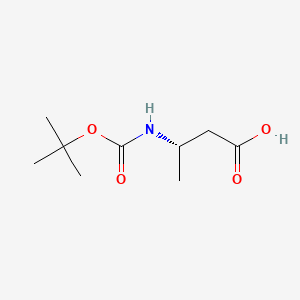Chemical structure of Boc-?-HoAla-OH