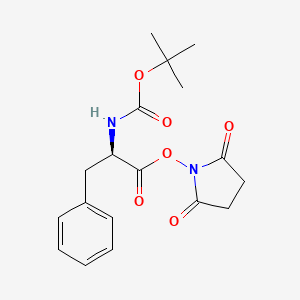 Chemical structure of Boc-D-Phe-Osu