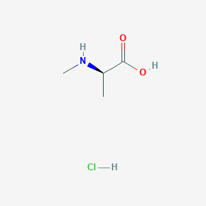Chemical structure of N-Me-D-Ala-OH·HCl