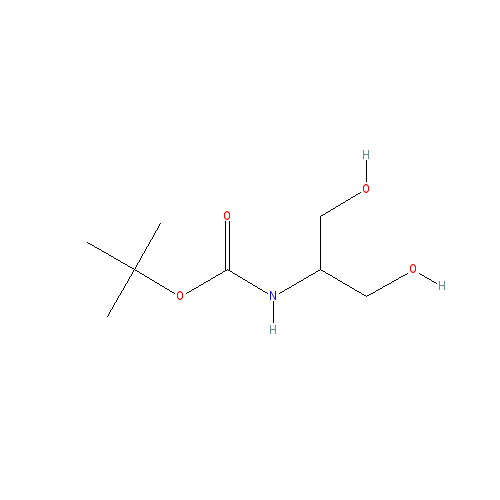 Chemical structure of Boc-D-Serinol(Bzl)
