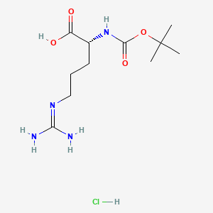 Chemical structure of BOC-D-ARG-OH·HCL·H2O