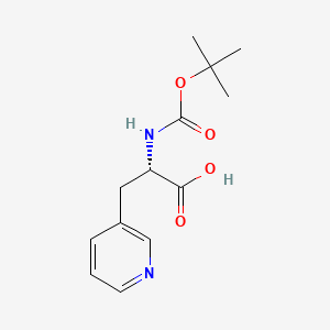 Chemical structure of Boc-Ala(3-pyridyl)-OH