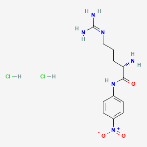 Chemical structure of H-Arg-pNA·2HCl