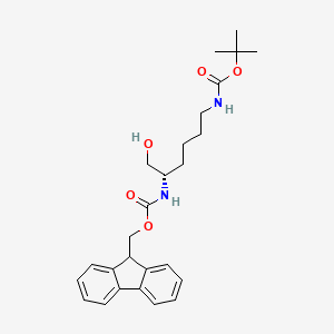 Chemical structure of Fmoc-Lys(Boc)-ol