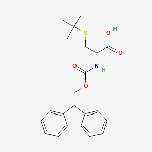 Chemical structure of Fmoc-Cys(tBu)-OH