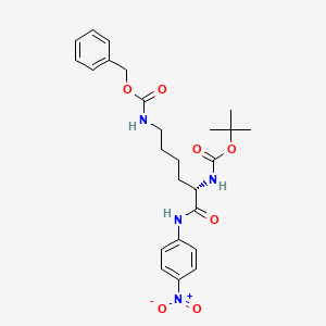 Chemical structure of Boc-Lys(Z)-pNA