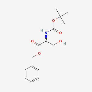 Chemical structure of Boc-Ser-OBzl