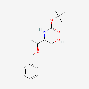Chemical structure of Boc-D-Threoninol(Bzl)