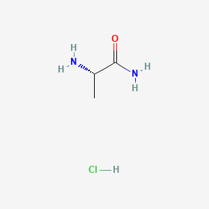 Chemical structure of H-Ala-NH2·HCl