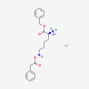 Chemical structure of H-Lys(Z)-OBzl·HCl