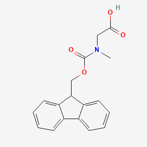 Chemical structure of Fmoc-Sar-OH