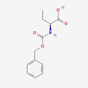 Chemical structure of Z-Abu-OH