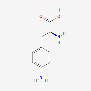 Chemical structure of H-Phe(4-NH2)-OH
