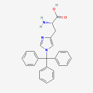 Chemical structure of H-His(Trt)-OH