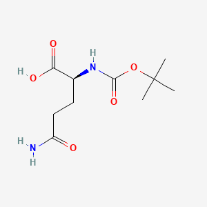 Chemical structure of Boc-Gln-OH