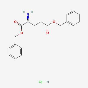 Chemical structure of H-Glu(OBzl)-OBzl·HCl