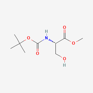 Chemical structure of Boc-Ser-OMe