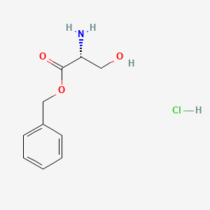 Chemical structure of H-D-Ser-OBzl·HCl