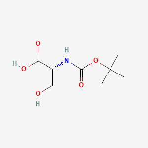 Chemical structure of Boc-D-Ser-OH